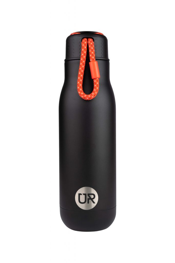 White Background product photo of a reusable water bottle for Amazon