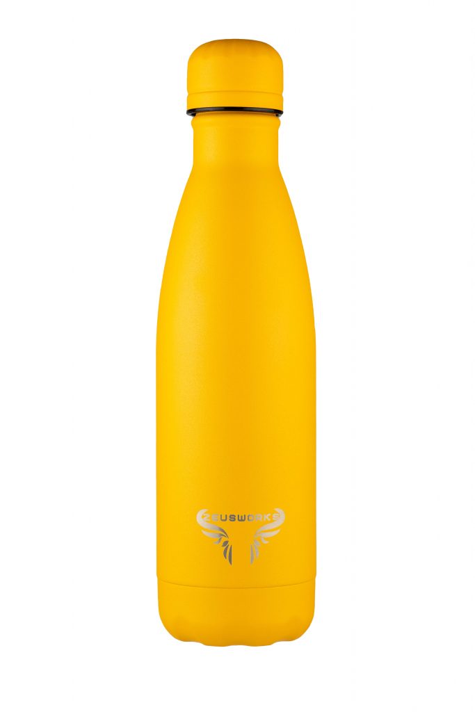 White Background product photo of a reusable water bottle for Amazon